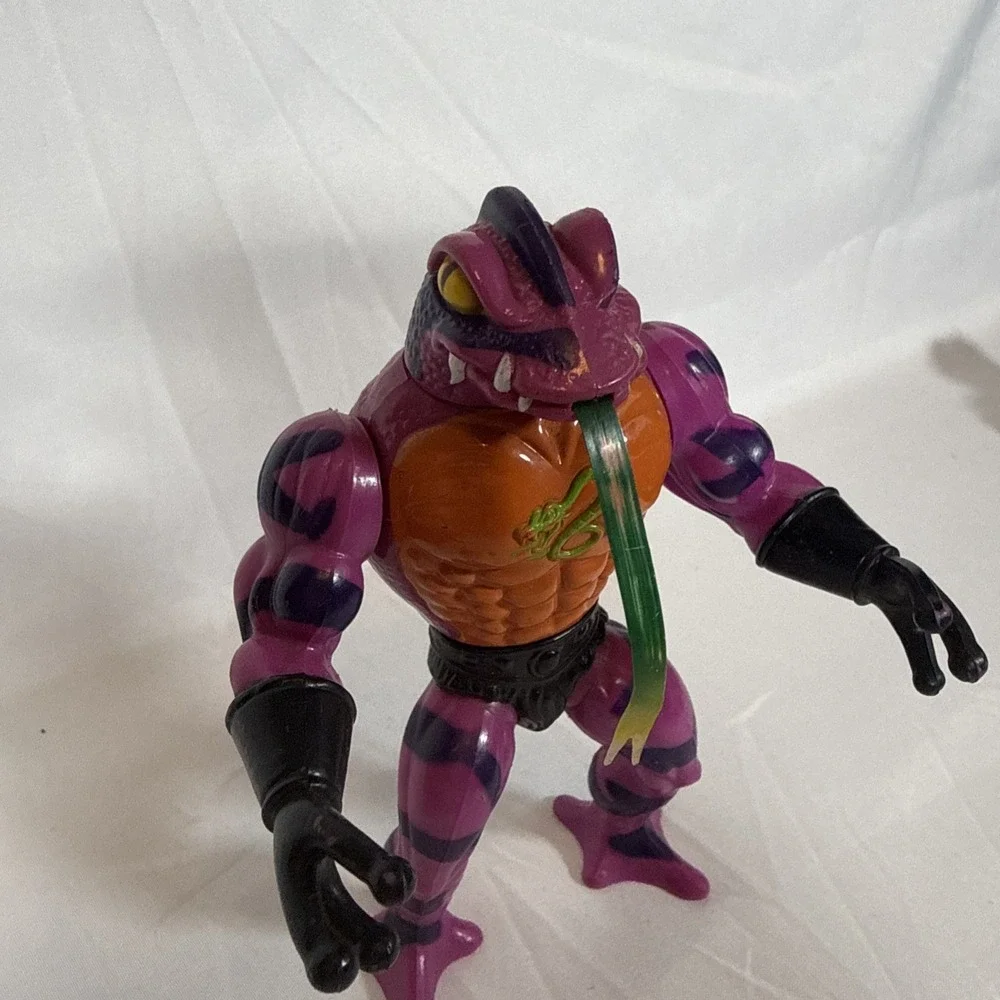 Vintage Mattel MOTU Tung Lashor Action Figure Snake Men Masters of the Universe